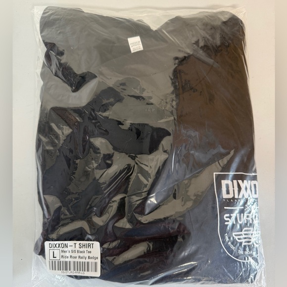 Dixxon Sturgis Motorcycle Ride Roar Rally Badge  T Shirt Men Black  New In Bag L - Picture 6 of 6